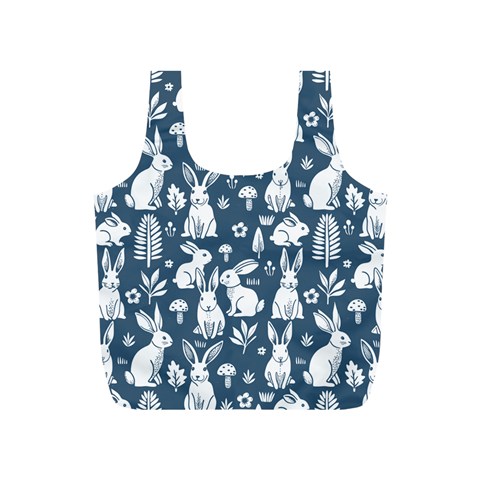 Easter bunny pattern Full Print Recycle Bag (S) from ArtsNow.com Front