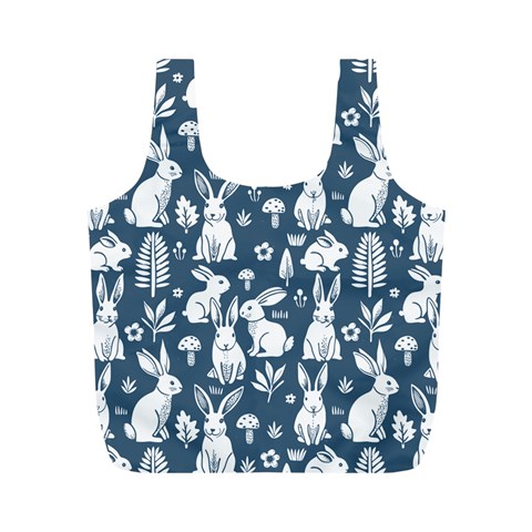 Easter bunny pattern Full Print Recycle Bag (M) from ArtsNow.com Back