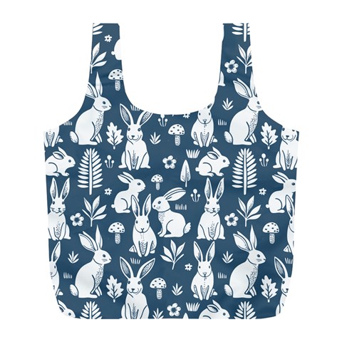 Easter bunny pattern Full Print Recycle Bag (L) from ArtsNow.com Front