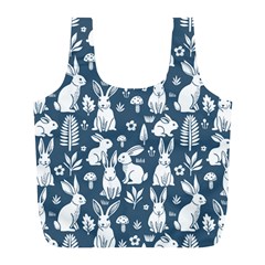 Easter bunny pattern Full Print Recycle Bag (L) from ArtsNow.com Back