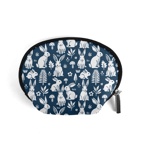 Easter bunny pattern Accessory Pouch (Small) from ArtsNow.com Front
