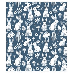 Easter bunny pattern Drawstring Pouch (Small) from ArtsNow.com Back