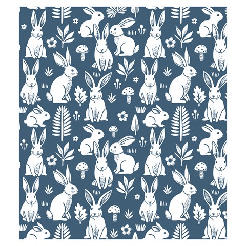 Easter bunny pattern Drawstring Pouch (Medium) from ArtsNow.com Front
