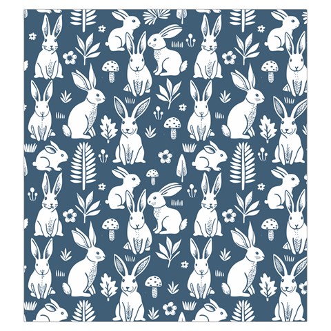 Easter bunny pattern Drawstring Pouch (Large) from ArtsNow.com Front