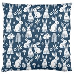 Easter bunny pattern Standard Premium Plush Fleece Cushion Case (Two Sides)