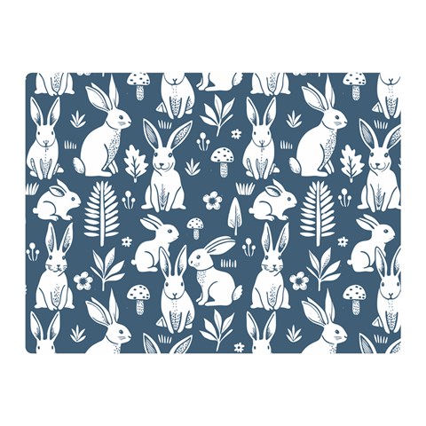 Easter bunny pattern 35  x 27  Two Sides Premium Plush Fleece Blanket (Mini) from ArtsNow.com 35 x27  Blanket Front