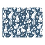 Easter bunny pattern 35  x 27  Two Sides Premium Plush Fleece Blanket (Mini)