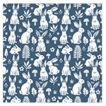 Easter bunny pattern 36  x 36  Square Satin Scarf