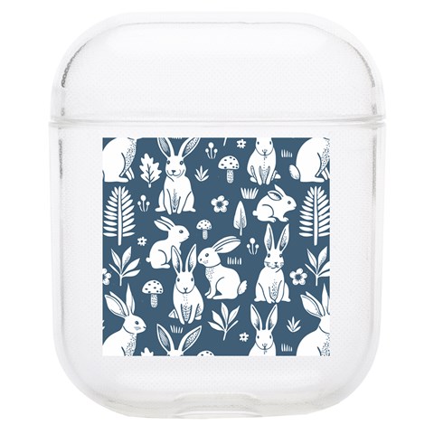 Easter bunny pattern Soft TPU AirPods 1/2 Case from ArtsNow.com Front