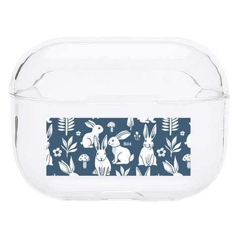 Easter bunny pattern Hard PC AirPods Pro Case from ArtsNow.com Front
