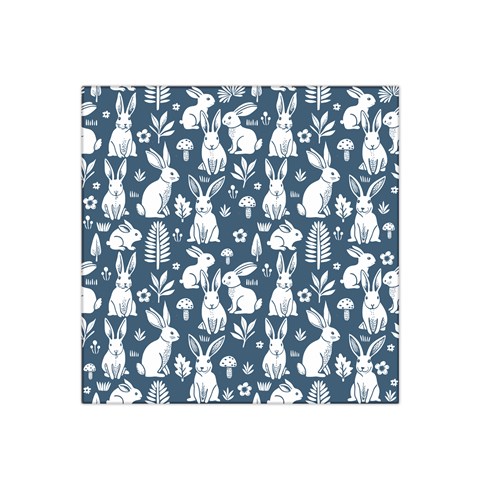 Easter bunny pattern 22  x 22  Satin Bandana Scarf from ArtsNow.com Front