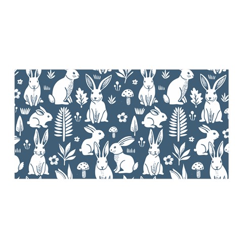 Easter bunny pattern Satin Wrap 35  x 70  from ArtsNow.com Front