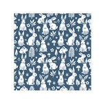 Easter bunny pattern 30  x 30  Large Square Satin Scarf