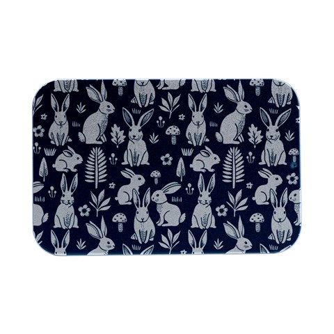 Easter bunny pattern Open Lid Metal Box (Silver)   from ArtsNow.com Front