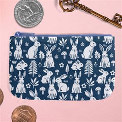 Easter bunny pattern Large Coin Purse from ArtsNow.com Front