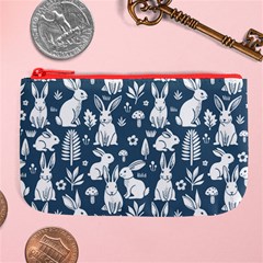 Easter bunny pattern Large Coin Purse from ArtsNow.com Front
