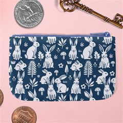 Easter bunny pattern Large Coin Purse from ArtsNow.com Back