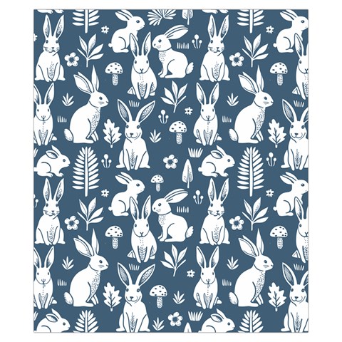Easter bunny pattern Drawstring Pouch (XS) from ArtsNow.com Front