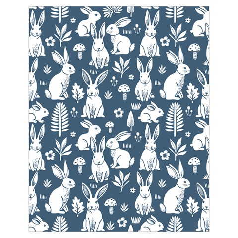 Easter bunny pattern Drawstring Pouch (XL) from ArtsNow.com Front