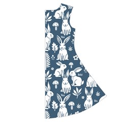 Easter bunny pattern Short Sleeve V Back Right