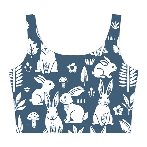 Easter bunny pattern Midi Sleeveless Dress from ArtsNow.com Top Front