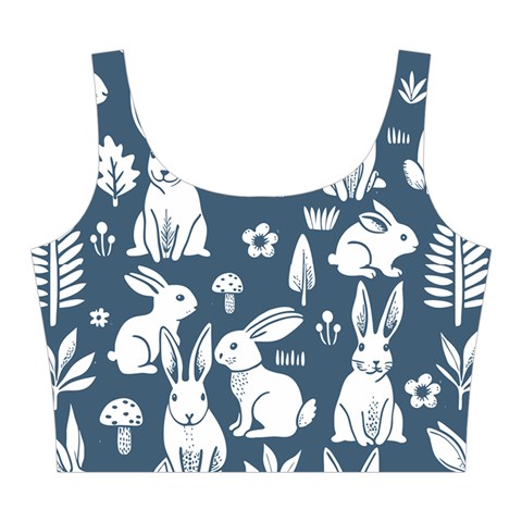 Easter bunny pattern Midi Sleeveless Dress from ArtsNow.com Top Back