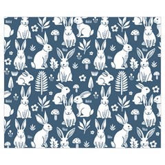 Easter bunny pattern Zipper Medium Tote Bag from ArtsNow.com Back