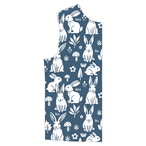 Easter bunny pattern Kid s Button Up Puffer Vest from ArtsNow.com Front Right
