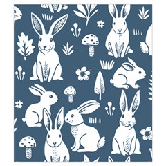 Easter bunny pattern Everyday Shoulder Bag with Pouch Bag from ArtsNow.com Back