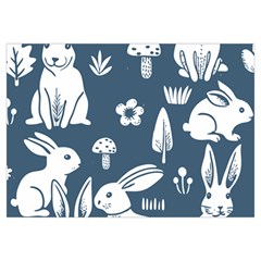 Easter bunny pattern Everyday Shoulder Bag with Pouch Bag from ArtsNow.com Zipper Tail