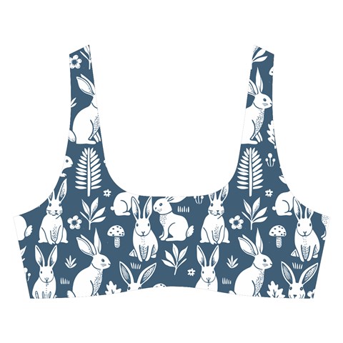 Easter bunny pattern Cross Back Hipster Bikini Set from ArtsNow.com Front