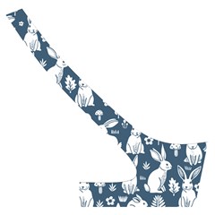 Easter bunny pattern Cross Back Hipster Bikini Set from ArtsNow.com Back Right