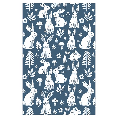 Easter bunny pattern Kids  Hooded Rain Ponchos from ArtsNow.com Front