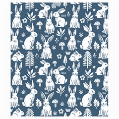 Easter bunny pattern Kids  Hooded Rain Ponchos from ArtsNow.com Hood Left