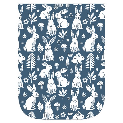 Easter bunny pattern Waist Pouch (Small) from ArtsNow.com Front Pocket