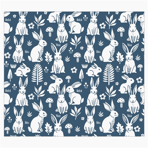 Easter bunny pattern Roll Up Canvas Pencil Holder (S) from ArtsNow.com Front