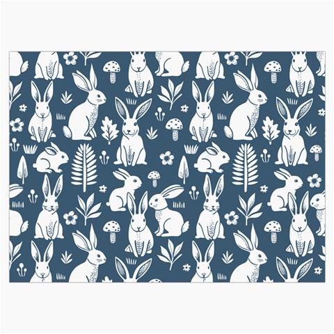 Easter bunny pattern Roll Up Canvas Pencil Holder (M) from ArtsNow.com Front