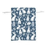 Easter bunny pattern Lightweight Drawstring Pouch (S)