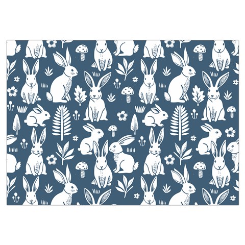 Easter bunny pattern Wristlet Pouch Bag (Small) from ArtsNow.com Belt Loop