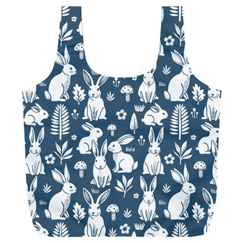 Easter bunny pattern Full Print Recycle Bag (XXL) from ArtsNow.com Front