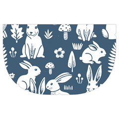 Easter bunny pattern Make Up Case (Medium) from ArtsNow.com Side Left