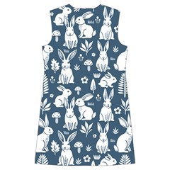 Easter bunny pattern Kids  Long Sleeve Velvet Lounge Robe from ArtsNow.com Back