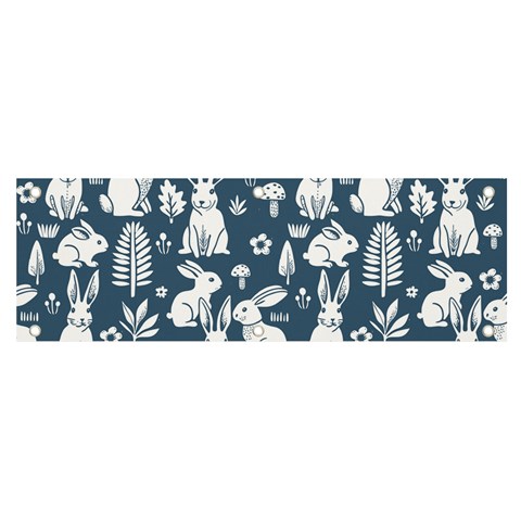 Easter bunny pattern Banner and Sign 6  x 2  from ArtsNow.com Front