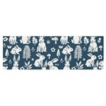 Easter bunny pattern Banner and Sign 6  x 2 
