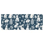 Easter bunny pattern Banner and Sign 8  x 3 