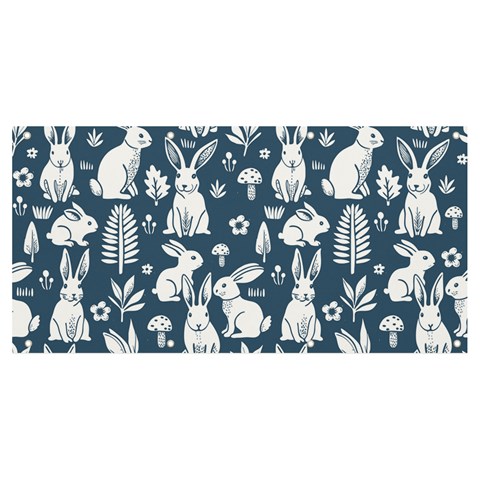 Easter bunny pattern Banner and Sign 8  x 4  from ArtsNow.com Front