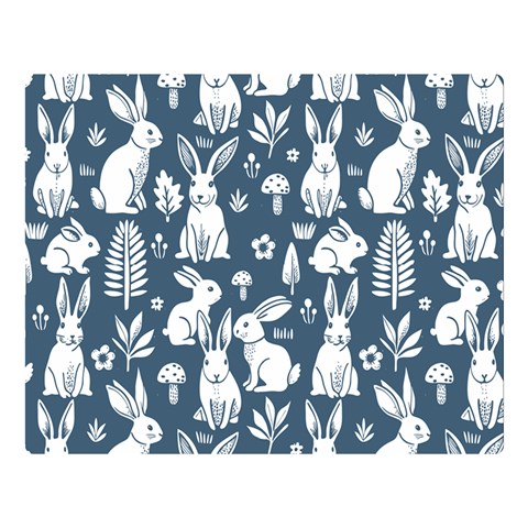 Easter bunny pattern 80  x 56  Premium Plush Fleece Blanket (Large) from ArtsNow.com 80 x60  Blanket Front