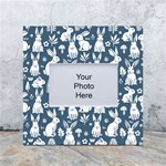 Easter bunny pattern White Box Photo Frame 4  x 6 