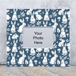 Easter bunny pattern White Wall Photo Frame 5  x 7 