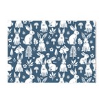 Easter bunny pattern Crystal Sticker (A4)